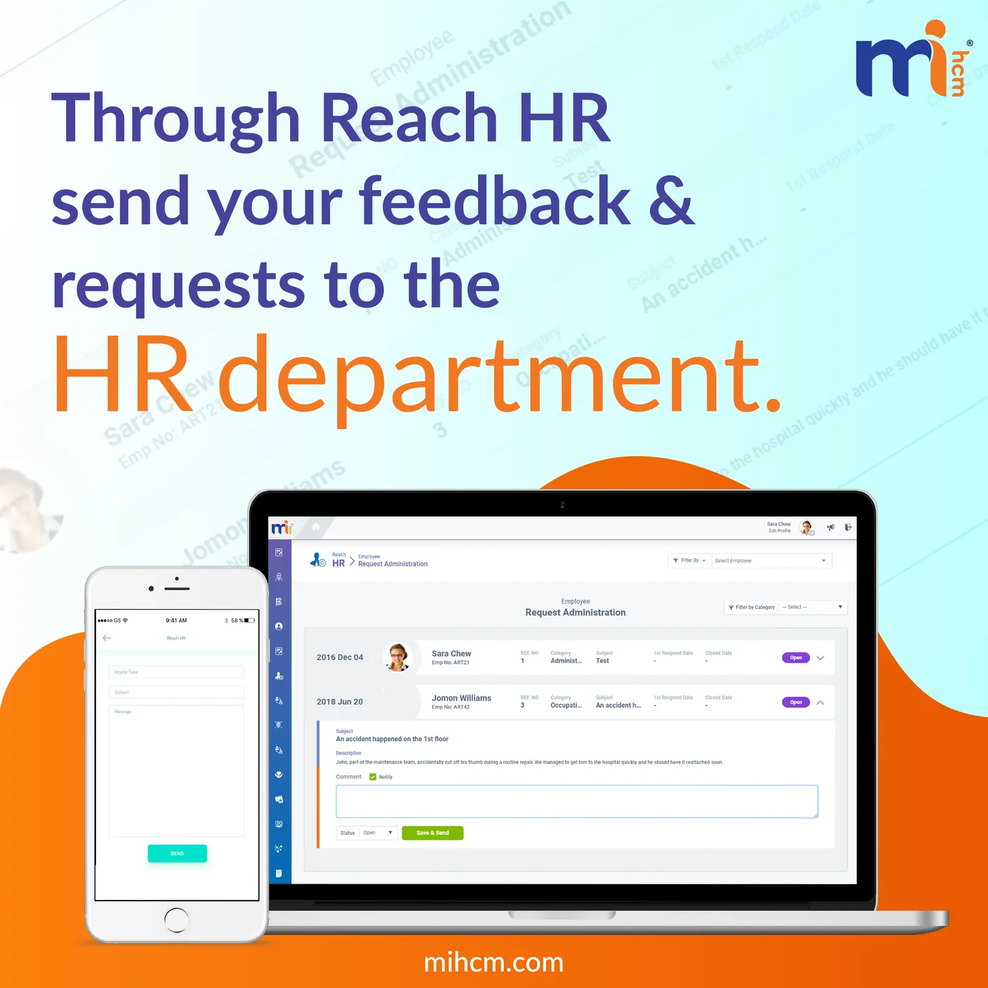 MiHCM social media post, 2018–2020