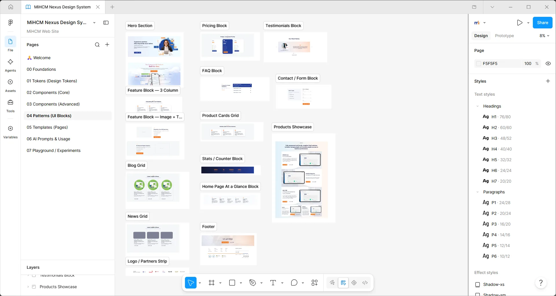 Patterns — UI Blocks