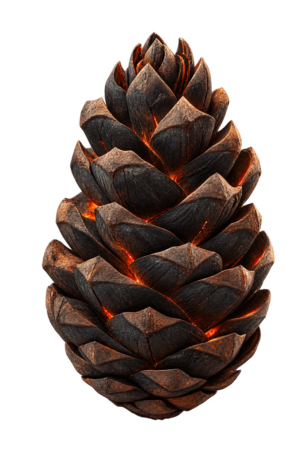A dormant serotinous pine cone