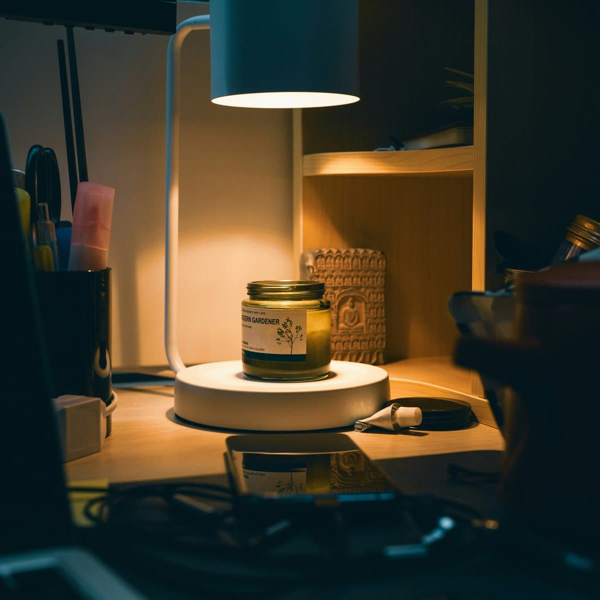 GODONLIF Vintage Dimmable Candle Warmer Lamp with Timer