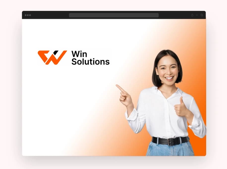 Win Solutions logo — print