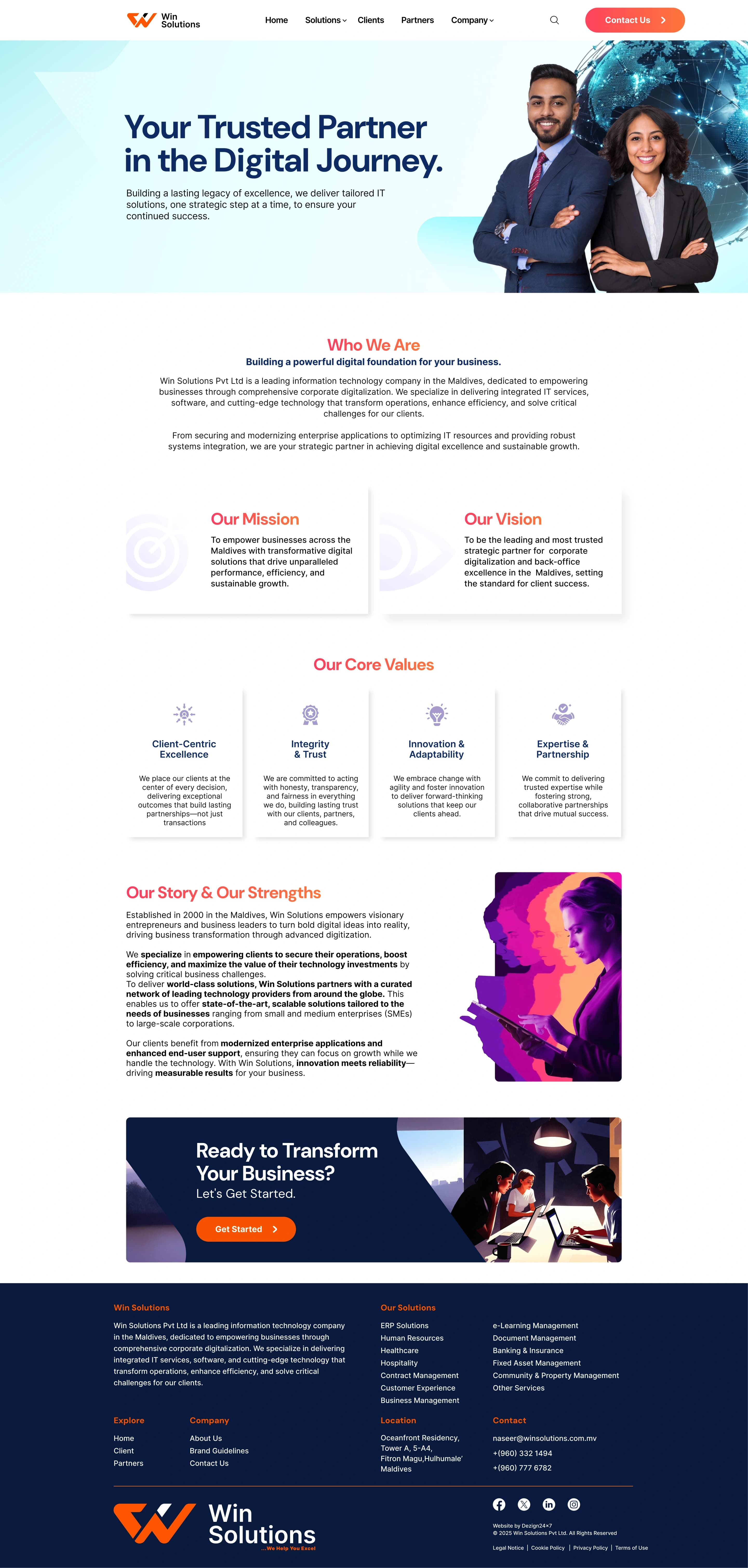Redesigned About Us