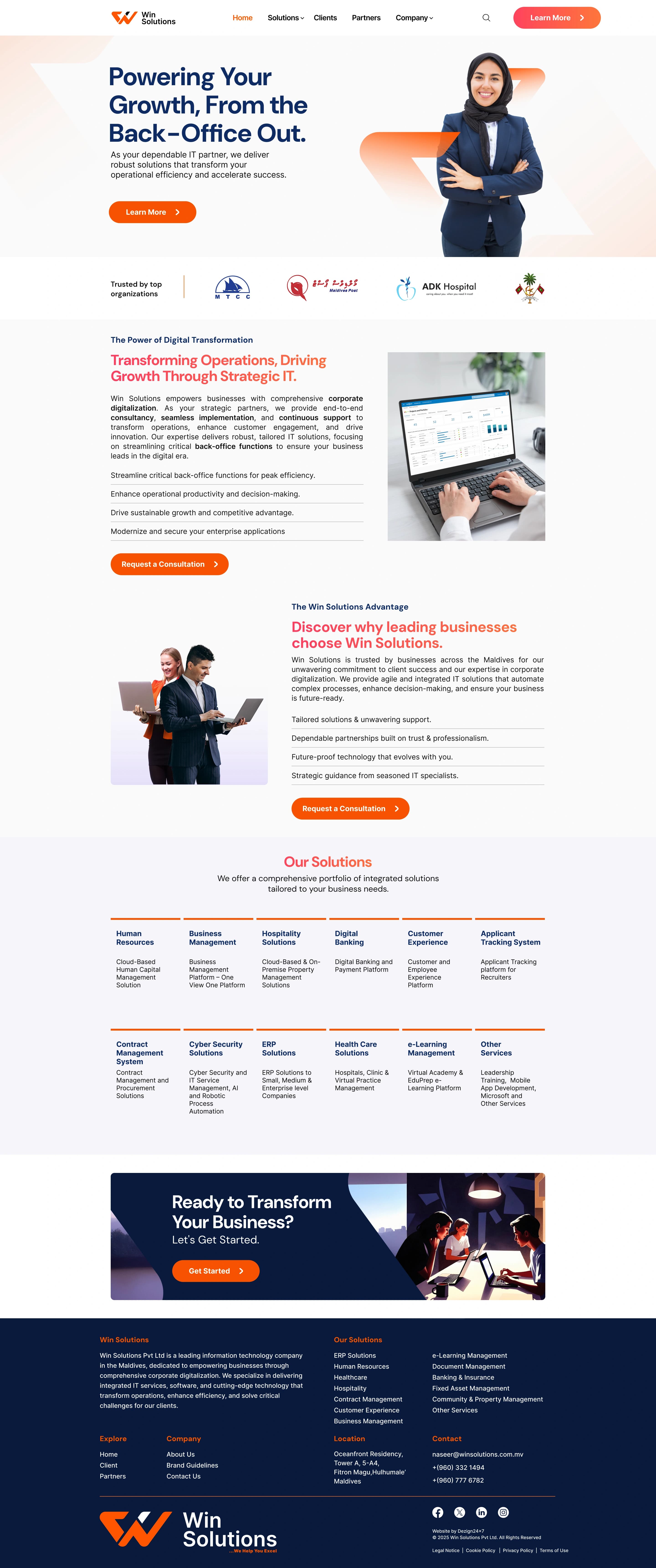 Redesigned Homepage